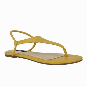 Nine West Braydin Stretch Flat Sandals - Yellow - Ireland (FZ3289054)